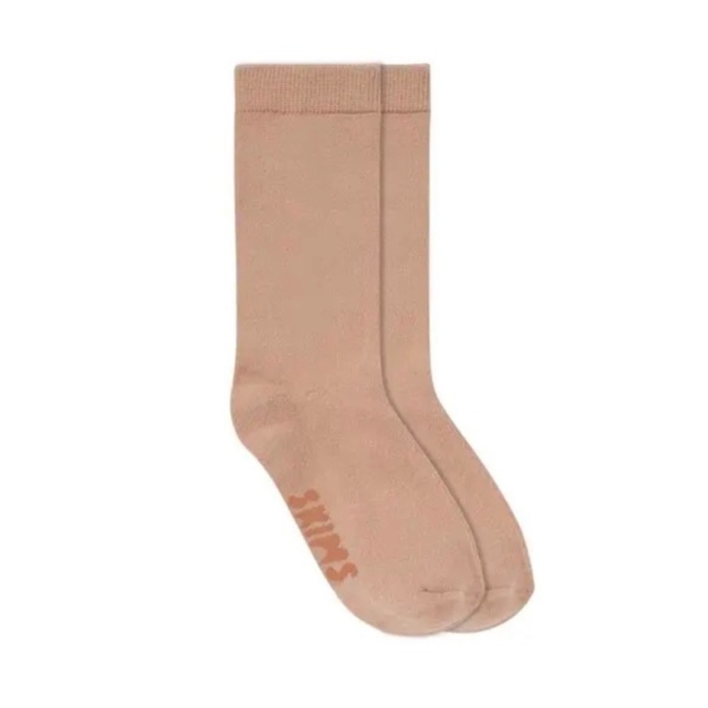 SKIMS Mid Calf Sock Small Clay Bundle of 3 New in Box!